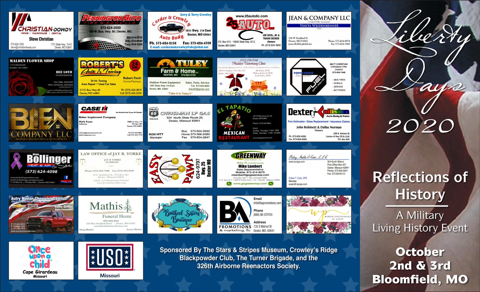 Liberty Days 2020 Brochure with Sponsors