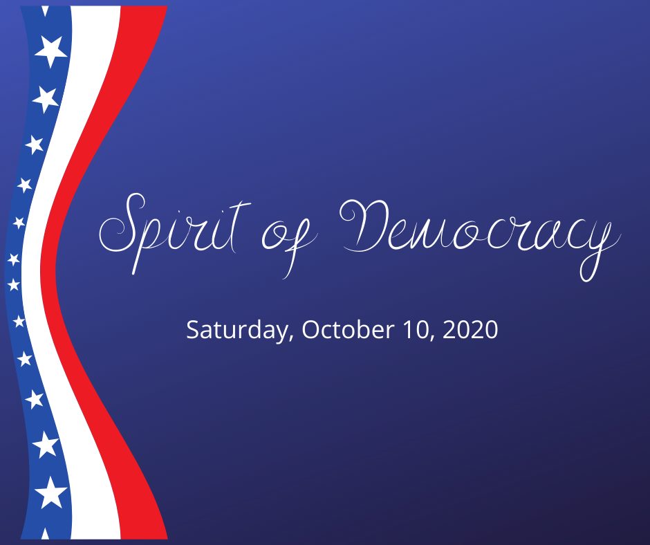 Spirit of Democracy October 10, 2020 banner