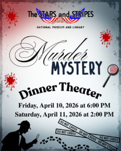 flyer for the Murder Mystery dinner theater
